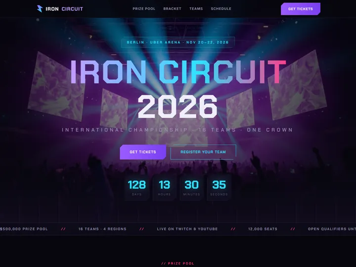 Превью работы «Iron Circuit — киберспорт»