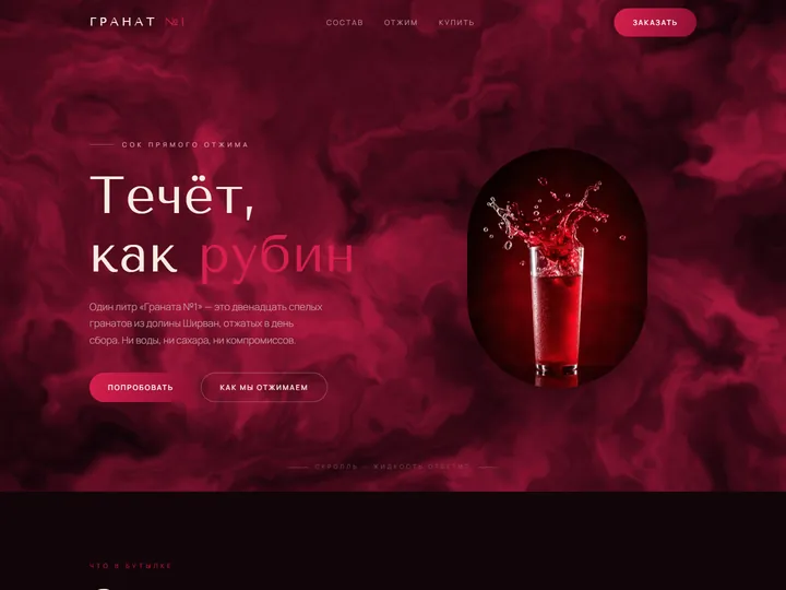 Превью работы «Гранат №1 — премиальный сок»
