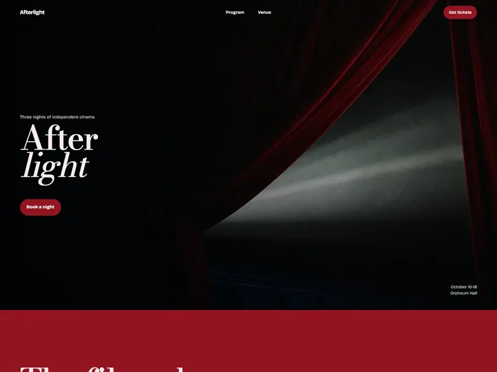 Превью работы «Afterlight — кинофестиваль»